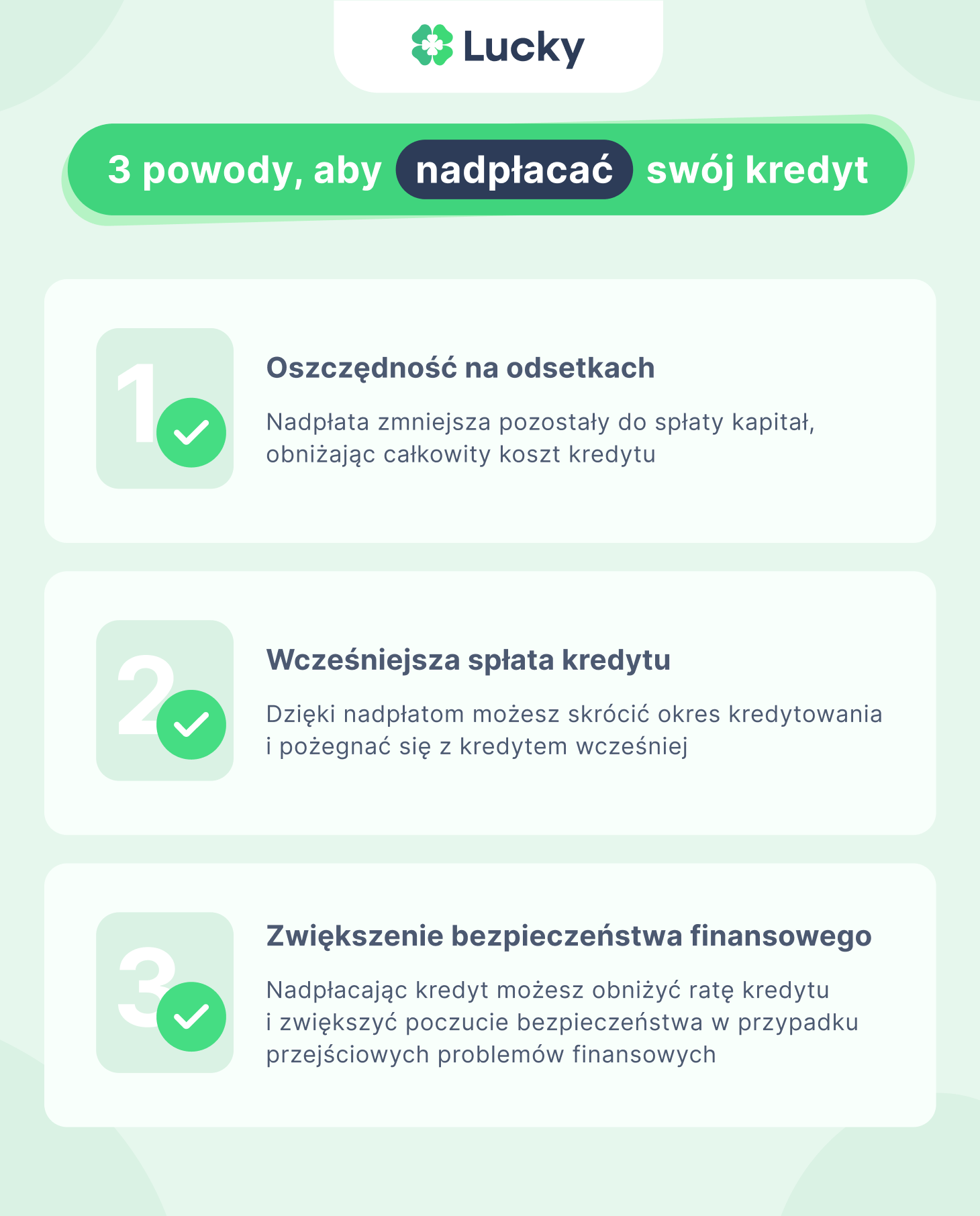 3 powody, aby nadpłacać swój kredyt